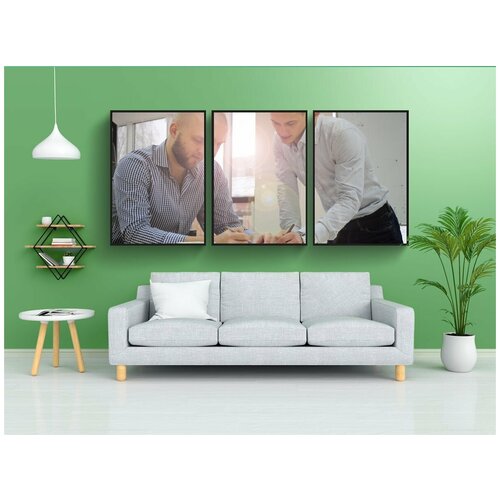 фото Набор модулных постеров для интерьера "писать, помощь, бизнес" 60x90 см. в тубусе, без рамки lotsprints