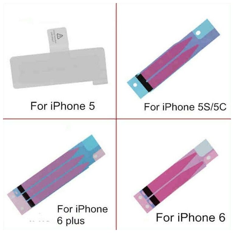 Скотч АКБ для iPhone 5S/5C/SE