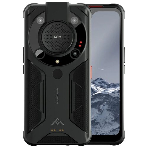 Смартфон AGM Glory Pro 8/256 ГБ, 2 SIM, черный смартфон figi note 1 lite 4 64 гб android 11 тройная камера 16 мп 4500 мач