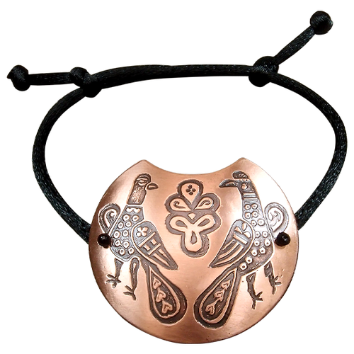 фото Sbormag браслет-шнурок «парные князь-птицы». тиснение