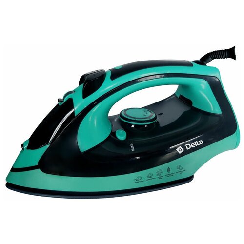 фото Утюг delta dl-416 black green