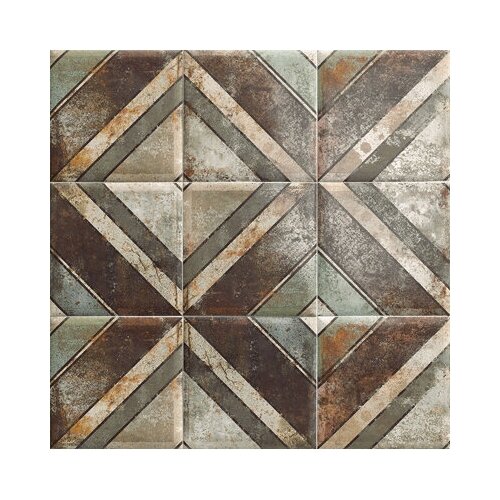 керамическая плитка mainzu tin tile rusty mix настенная 20х20 см Плитка настенная Mainzu Tin-Tile Diagonal 20х20 см (78797322) (1 м2)