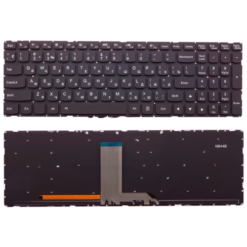 Клавиатура для ноутбука Lenovo IdeaPad 700 700-17ISK черная без рамки с подсветкой клавиатура для ноутбука lenovo ideapad 700 17isk черная без рамки с подсветкой
