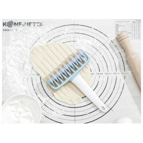 Валик для нарезки полос из теста Доляна «Виктори», 20×14,5 см