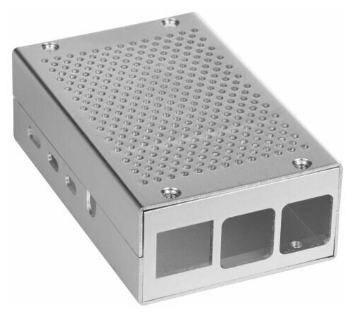 Корпус Qumo RS027 для Raspberry Pi 4B Aluminum Case Silver