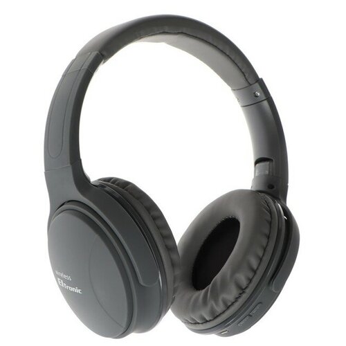 Наушники ELTRONIC 4466 беспроводные полноразмерные BT microSD FM микрофон AUX серые 107500₽