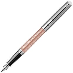 Waterman Ручка перьевая Hemisphere Deluxe 2018, F, 0.8 мм, 2043233, синий цвет чернил, 1 шт.