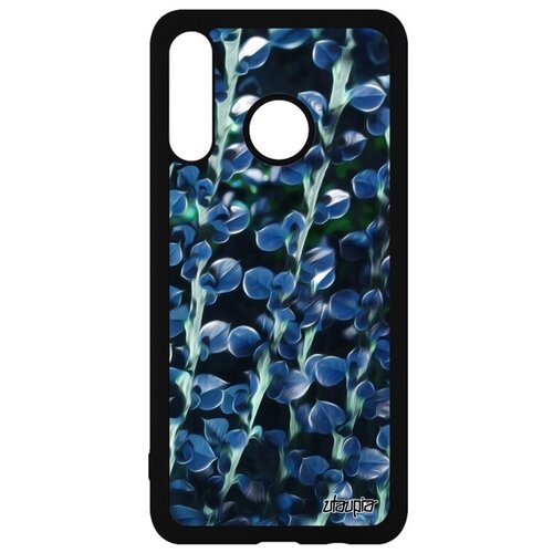 фото Защитный чехол на телефон // huawei p30 lite // "ветви" побег сакура, utaupia, голубой