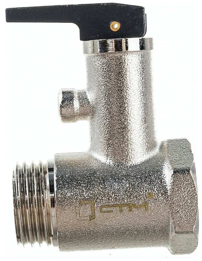 Предохранительный клапан для бойлера СТМ термо 1/2" с курком 6 Бар