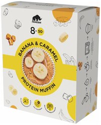 PRIMEBAR Смесь для выпечки Protein Muffin со вкусом Банан и карамель, 0.4 кг