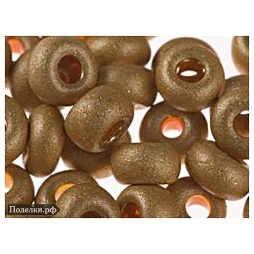 Бисер Preciosa 18581 Кристалл окрашенный золотой матовый металлик 100 23 мм 5 г цена за 2 уп 328₽