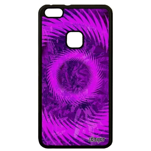 фото Противоударный чехол для телефона // huawei p10 lite // "мандала спираль" символ кольцо, utaupia, фуксия