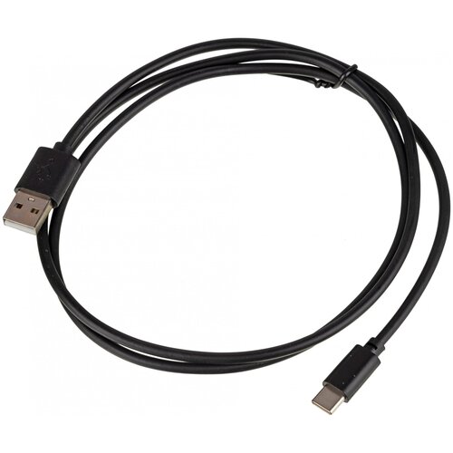 Кабель USB (m)-USB Type-C (m) 1м черный кабель usb type c m usb m 1м 3a черный