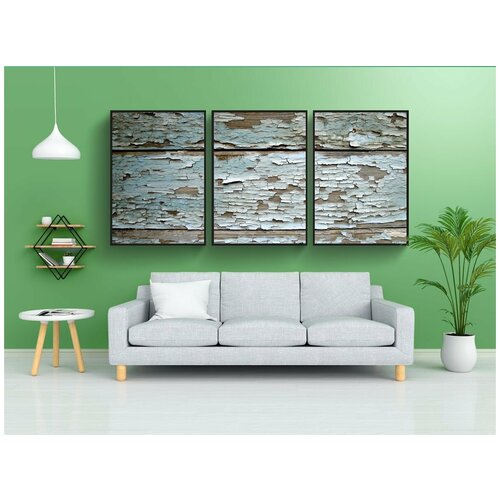 фото Набор модулных постеров для интерьера "старый дом, задний план, текстура" 60x90 см. в тубусе, без рамки lotsprints