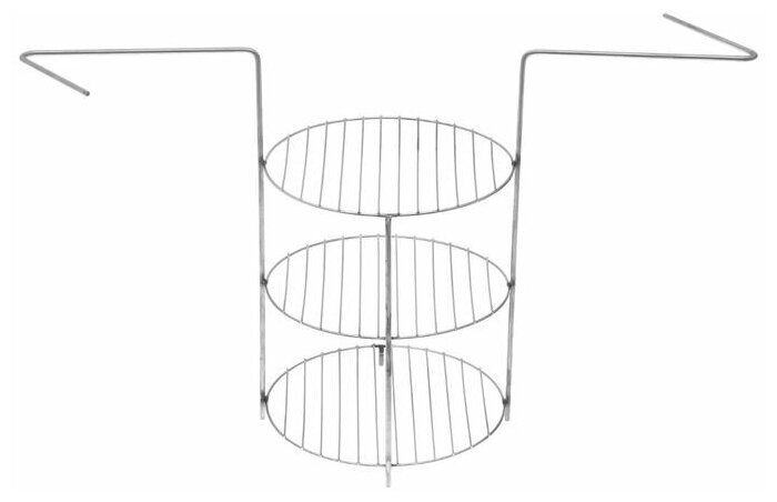 Этажерка-гриль 3-ярусная средняя диаметр 22 см высота между ярусами 12 см