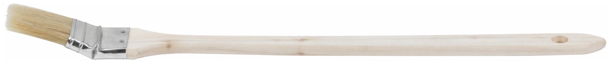 Кисть радиаторная натуральная светлая щетина деревянная ручка 15" (38 мм)