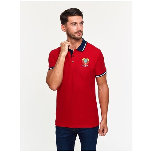 фото Мужская футболка ссср 1783 красная (48) addic