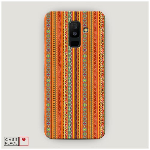 фото Чехол пластиковый samsung galaxy a6 plus узоры ацтеков 12 case place