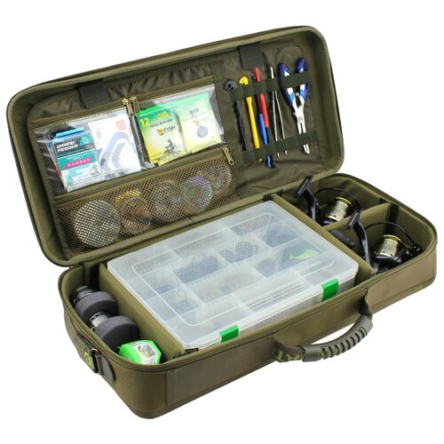 AQUATIC Сумка рыболовная Aquatic СК-47Х с 2 коробками FisherBox (хаки)