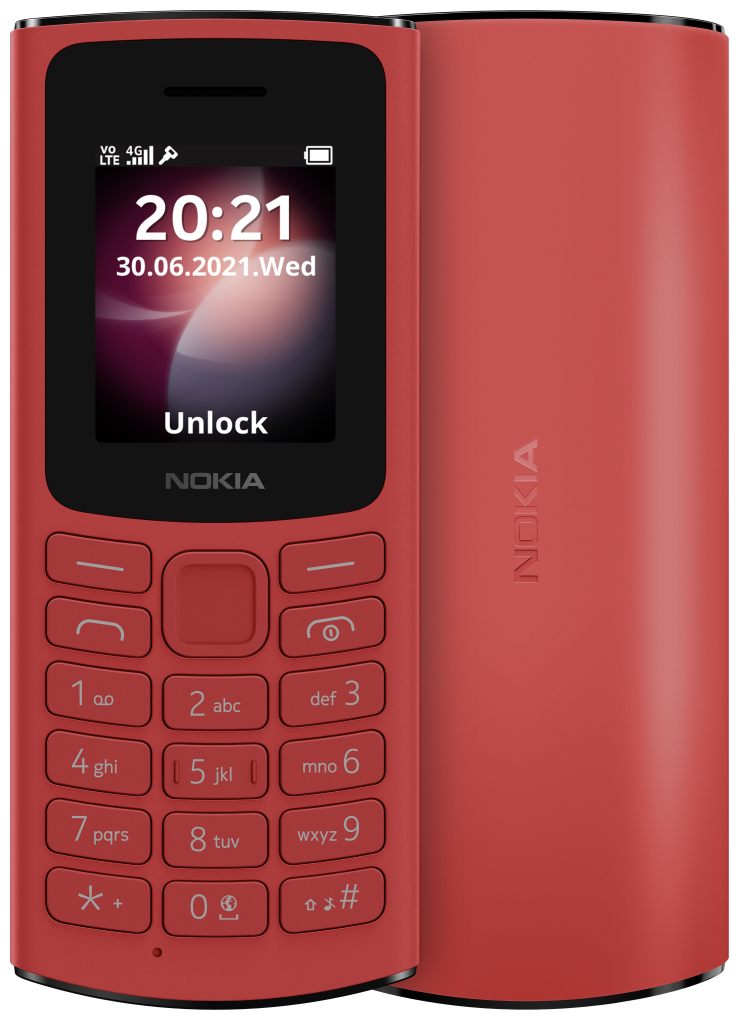 Сотовый телефон Nokia 105 4G DS (TA-1378) Red