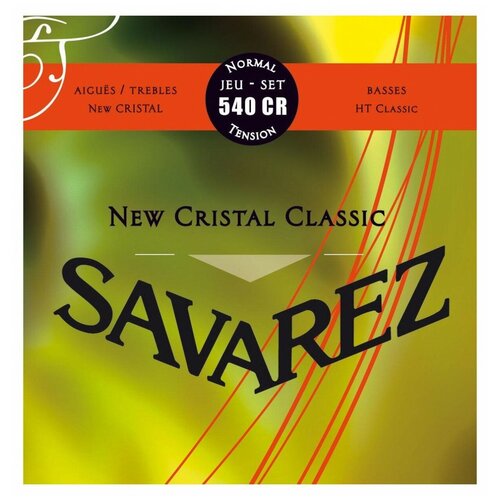 540CR New Cristal Classic Комплект струн для классической гитары, норм. натяжение, посеребр, Savarez струна 5 для классической гитары 4 4 savarez 545 j ht classic