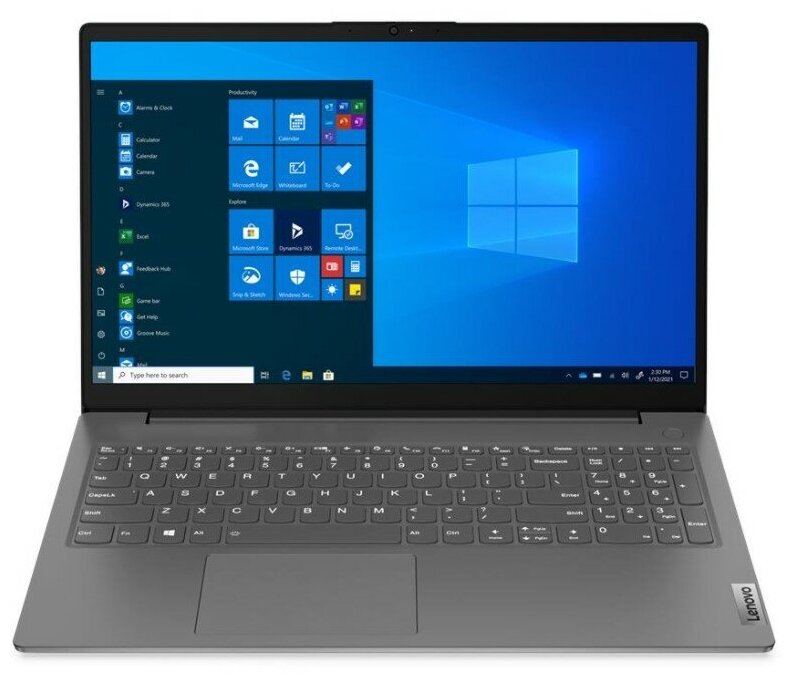 Ноутбук Lenovo V15 GEN2 ITL Core i3 1115G4 8GB SSD256GB 156 TN FHD 1920x1080 Intel UHD Graphics Xe G4 noOS gray WiFi BT Cam 82KB0006RU
