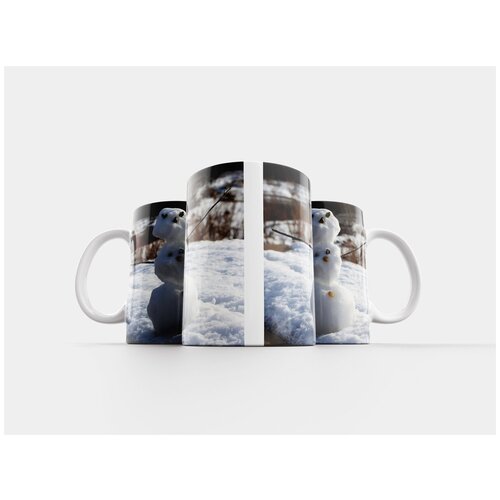 фото Кружка "снеговик, снег, зима" 320 мл lotsprints