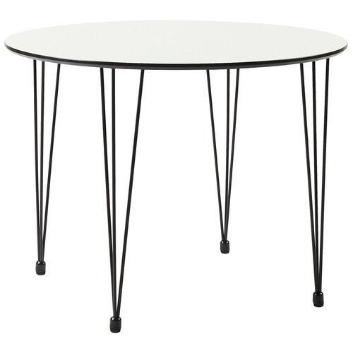 Стол BRADEX Home Solution 100см, белый с чёрным