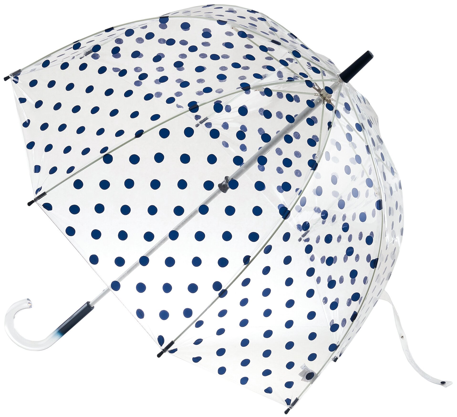 Зонт женский трость Fulton L546-4091 ButtonSpottWill (Горошек)