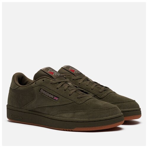 фото Кроссовки reebok club c 85 g57636 мужские, цвет зеленый, размер 8,5