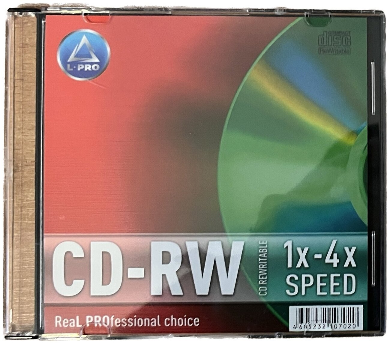 Перезаписываемый диск CD-RW 700Mb (1-4x скорость), комплект 2 шт.