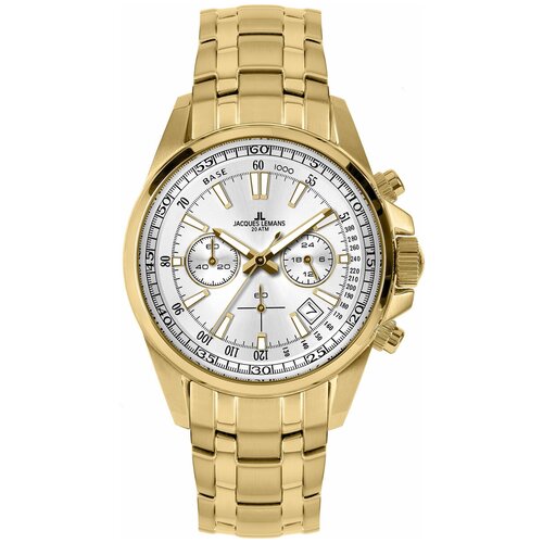 Наручные часы JACQUES LEMANS Sports, серебряный 1 994b браслет для наручных часов jacques lemans