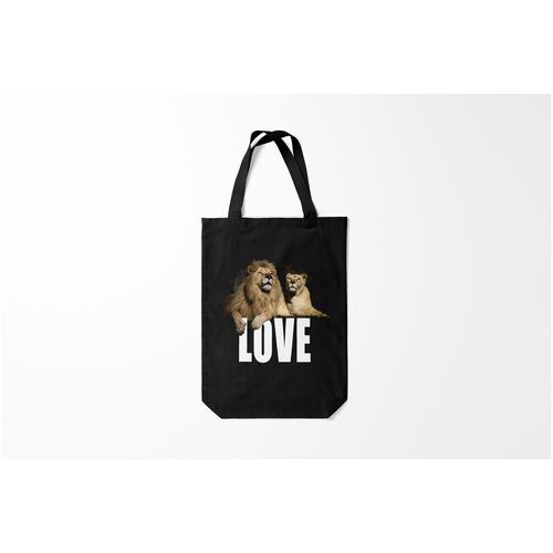 фото Сумка-шоппер / 31х42 см / популярные иллюстрации / животные love burnettie