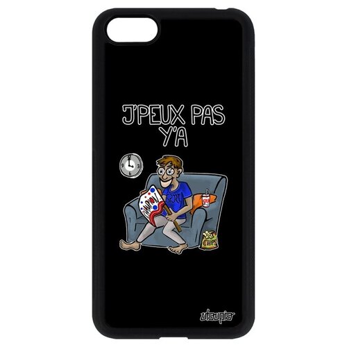 фото Стильный чехол на телефон // huawei y5 2018 // "не могу - смотрю гандбол!" карикатура повод, utaupia, черный