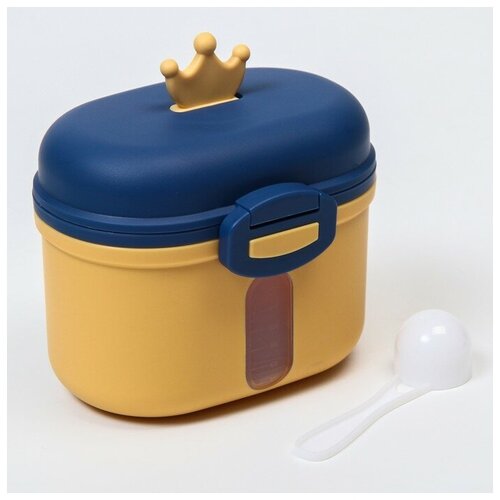фото Контейнер для хранения детского питания «корона», 240 гр, цвет желтый mum&baby