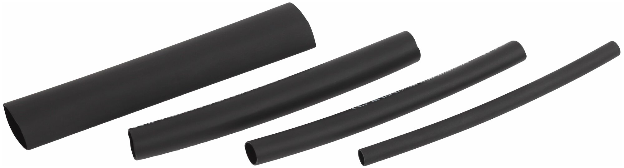 фото Эра термоусаживаемая трубка клеевая тткнг (3:1) 3, 6, 9, 12 черная (по 2 шт. 10см), 1шт