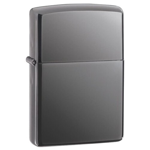 Zippo Зажигалка ZIPPO Classic с покрытием Black Ice®, латунь/сталь, чёрная, глянцевая, 38x13x57 мм