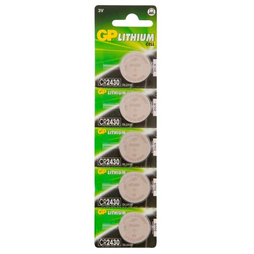 Батарейка дисковая GP Batteries GP CR2430 батарейка (элемент питания литиевый) (1шт) 3В