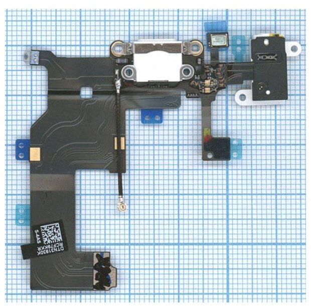 Шлейф с разъемом питания (Dock Connector) для Apple IPhone 5 белый