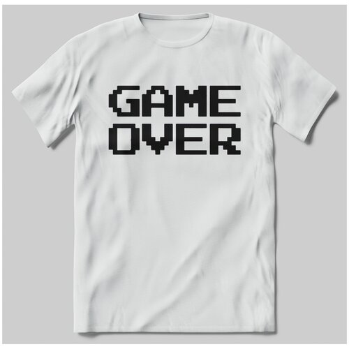 фото Футболка с принтом game over размер - s brut-shop