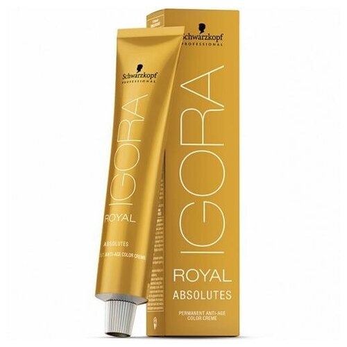 Schwarzkopf Professional, Igora Royal, Absolutes, 9-560 стойкая крем-краска, Блондин золотистый шоколадный натуральный, 60 мл