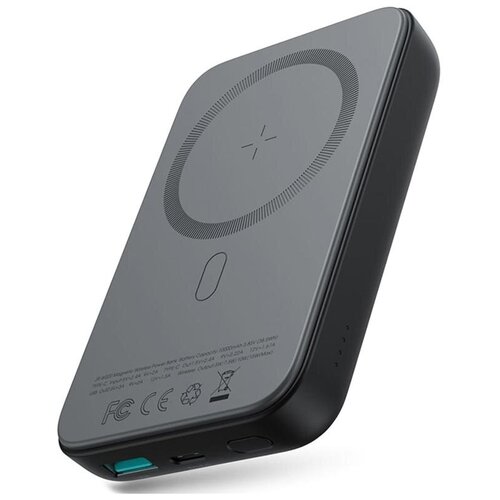 Power bank Joyroom Внешний аккумулятор зарядка для телефона 10000 mAh PD 20WUSB 3A с встроенным магнитом черный JR-W020 Mini 228000₽