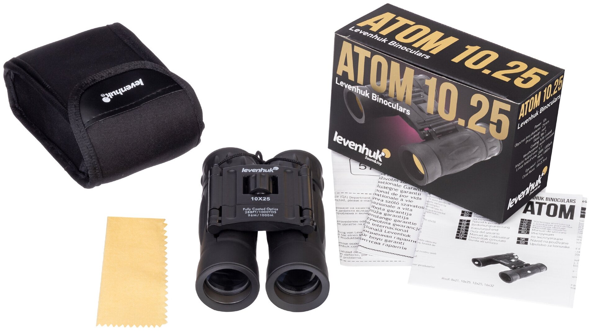 Бинокль Levenhuk Atom 10x25 — фото 1