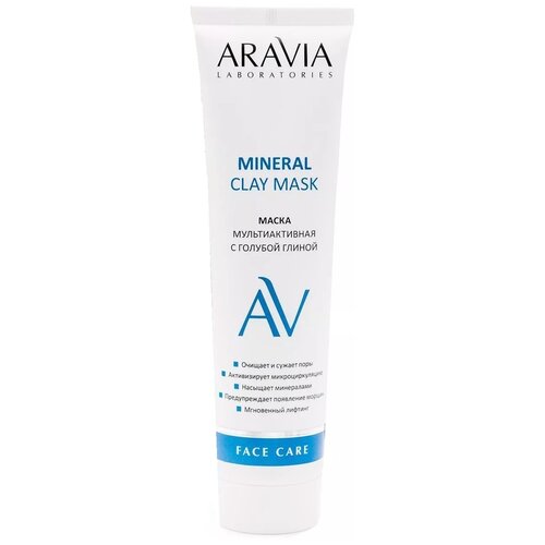 ARAVIA Laboratories Маска мультиактивная с голубой глиной Mineral Clay Mask, 100 мл