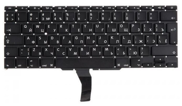 Клавиатура для Apple для MacBook Air 11 A1370 A1465 Mid 2011 - Early 2017 Г-образный Enter RUS 1173₽