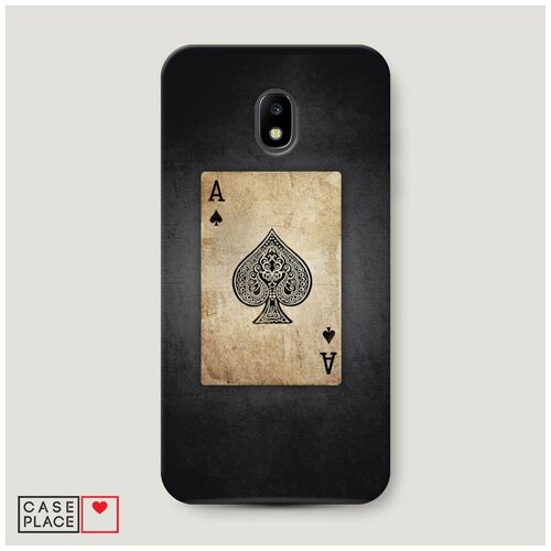 фото Чехол пластиковый samsung galaxy j3 2017 пиковый туз case place