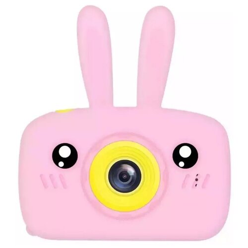 Развивающий детский цифровой фотоаппарат Зайчик Фотоаппарат игрушка 3 в 1фото видео игры Розовый 99000₽