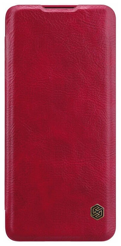 Кожаный чехол-книжка Nillkin Leather Qin для Huawei P40 Pro+ красный