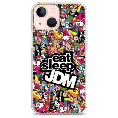 фото Силиконовый чехол "eat, sleep, jdm" на apple iphone 13 mini / айфон 13 мини case place