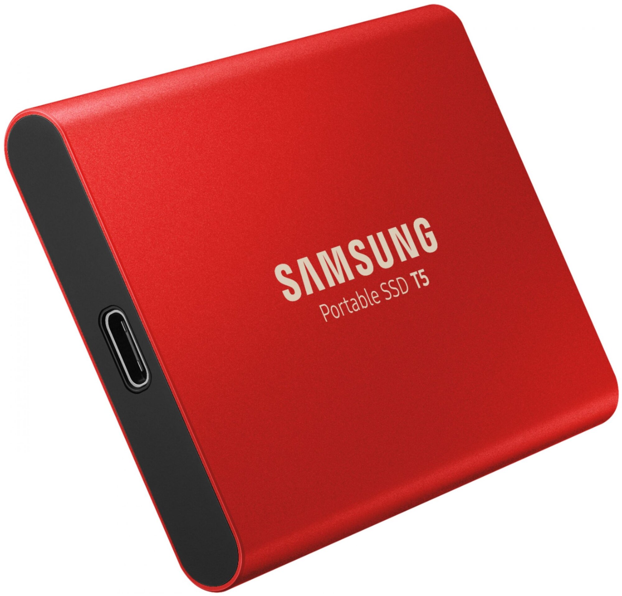 2 ТБ Внешний портативный твердотельный SSD накопитель Samsung T5 (MU-PA2T0B/WW) USB 3.1, черный